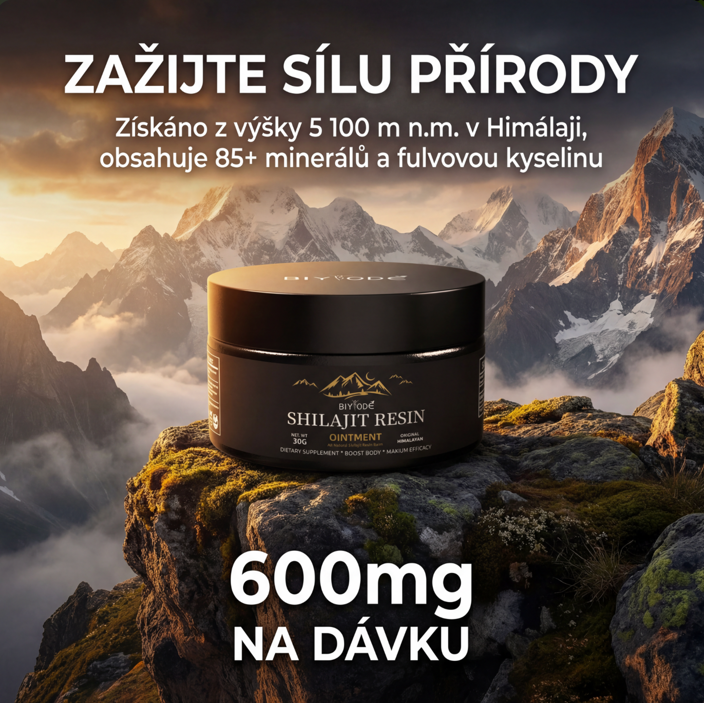 Čistý himálajský shilajit – pryskyřice 30 g